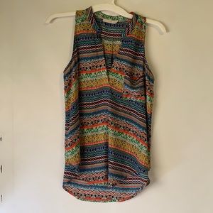 Nordstrom Lush Women’s sleeveless Aztec tank top